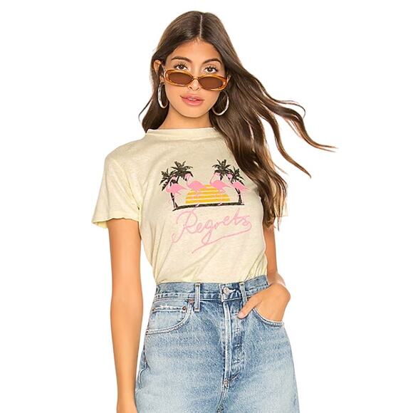 AGOLDE baby tee with flamingo graphic - Picture 1 of 7
